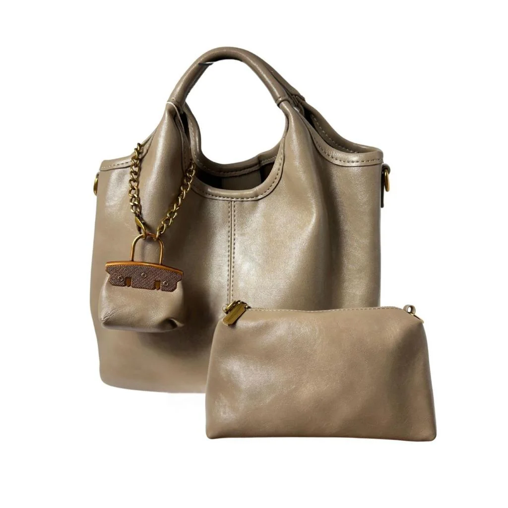 กระเป๋าถือผู้หญิงรุ่น 1299# ทรง Hobo Bag ดีไซน์หรูหรา มีหูจับสั้นและสายสะพาย กระเป๋าใบเล็กภายใน